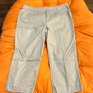 St John’s Bay mid rise tall capri pant in khaki